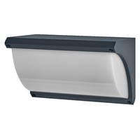 Wandleuchte Aluminium IP54 E27 Metall Dunkelgrau Osram B:25 Cm Wandlampe Garten