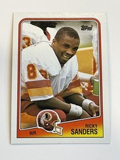 1988 Topps Football #14 - Ricky Sanders RC - Washington Redskins