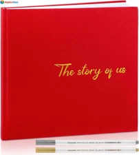 Hardcover Couples Scrapbook 144 Pages 8.7 X 8.7" Couples Photo Album Scrapbook R