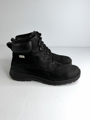 Ecco Gore-Tex Women s Size 9 / 40 EU Black Leather Hiking Lace Up Boots