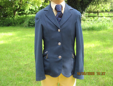 PIKEUR MARINEBLAUE JACKE 140 passt Alter 9 bis 10 SHOW DRESSUR SPRUNG MAYLA KINDER