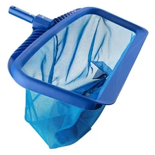 Heavy Duty Pool Leaf Skimmer Net 20" Deep Bag Fine Mesh for Pool Cleaning