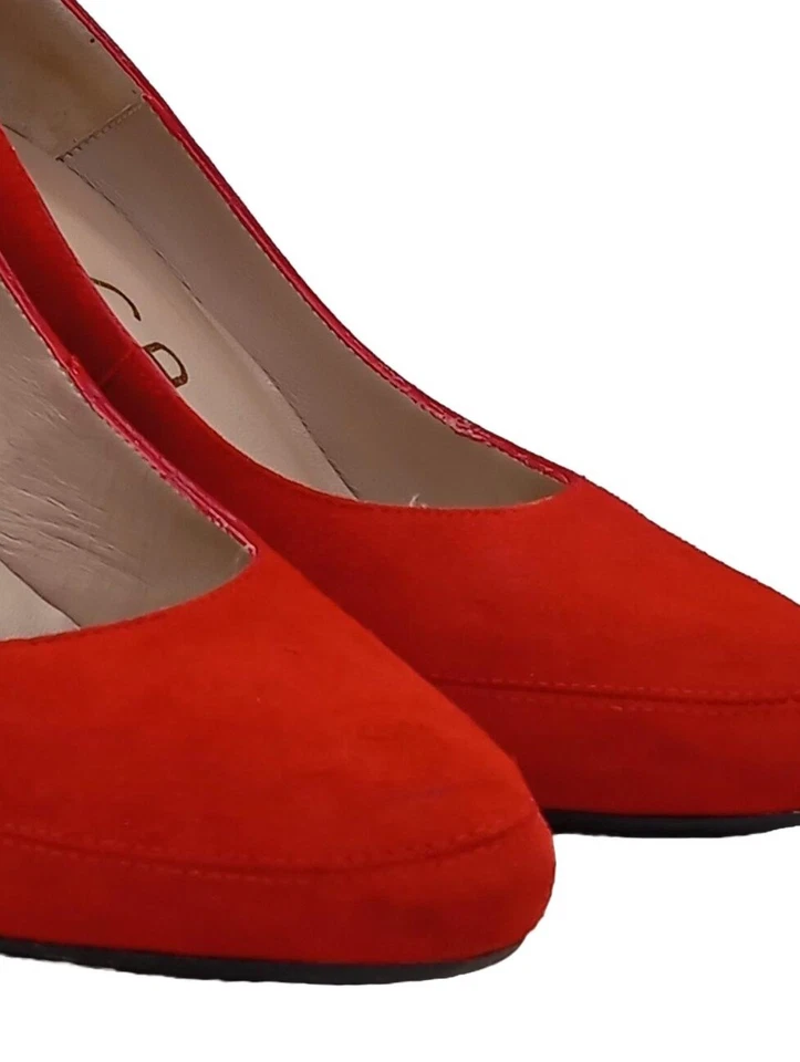 UNISA Tacones de plataforma Mujeres Tacones Talla EU 39 rojo look casual - Imagen 3 de 4