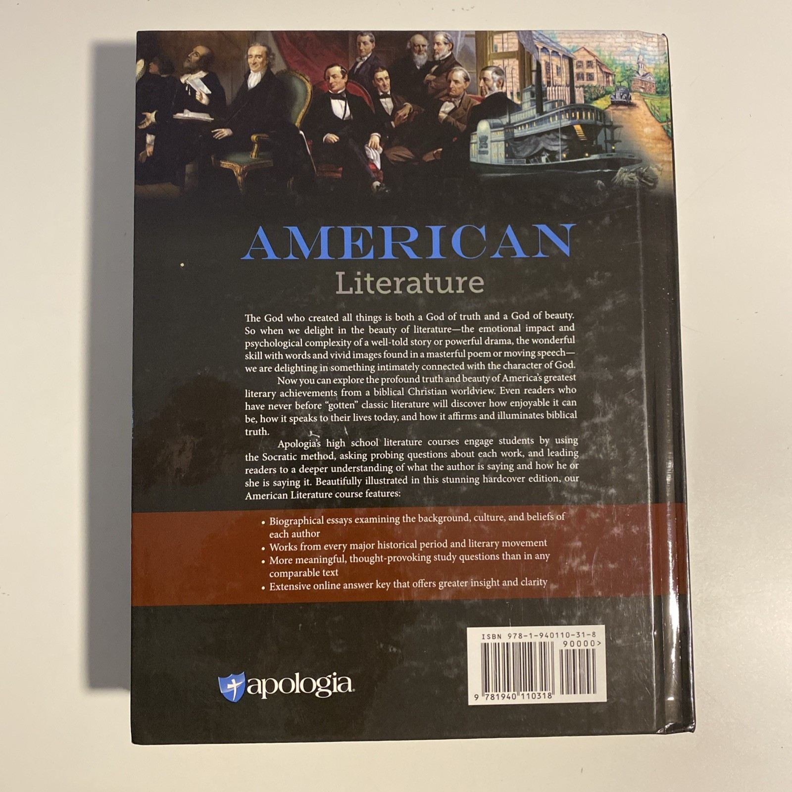 Apologia American Literature, Whit Jones, Text Book and Student Notebook