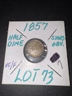 1857- Seated Liberty Half Dime Silver -Coin