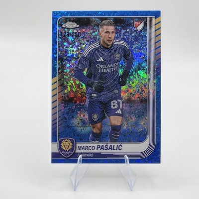 2025 Topps MLS Marco Pasalic Blue Mini Diamond /150 #113 Orlando City SC