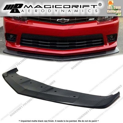 For 14 15 Chevy Camaro Z28 SS AC Style Front Bumper Chin Lip Spoiler Unpainted
