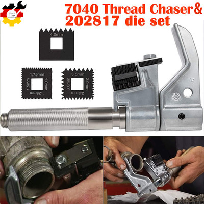 Universal Outside Thread Chaser Repair Tool & 202817 Metric Die Set For OTC 7402