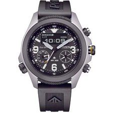 Citizen Men's Watch Promaster Land Ana-Digi Black Dial Rubber Strap JV1007-07E