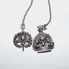 Великобритания Antique Georgian Silver Watch Chain