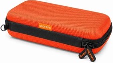 Small Hard Shell Electronic Carrying Case, Universal Protective Zipper Orange