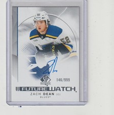 2024-25 SP AUTHENTIC FUTURE WATCH AUTOGRAPH   # 133  ZACH  DEAN   146/999