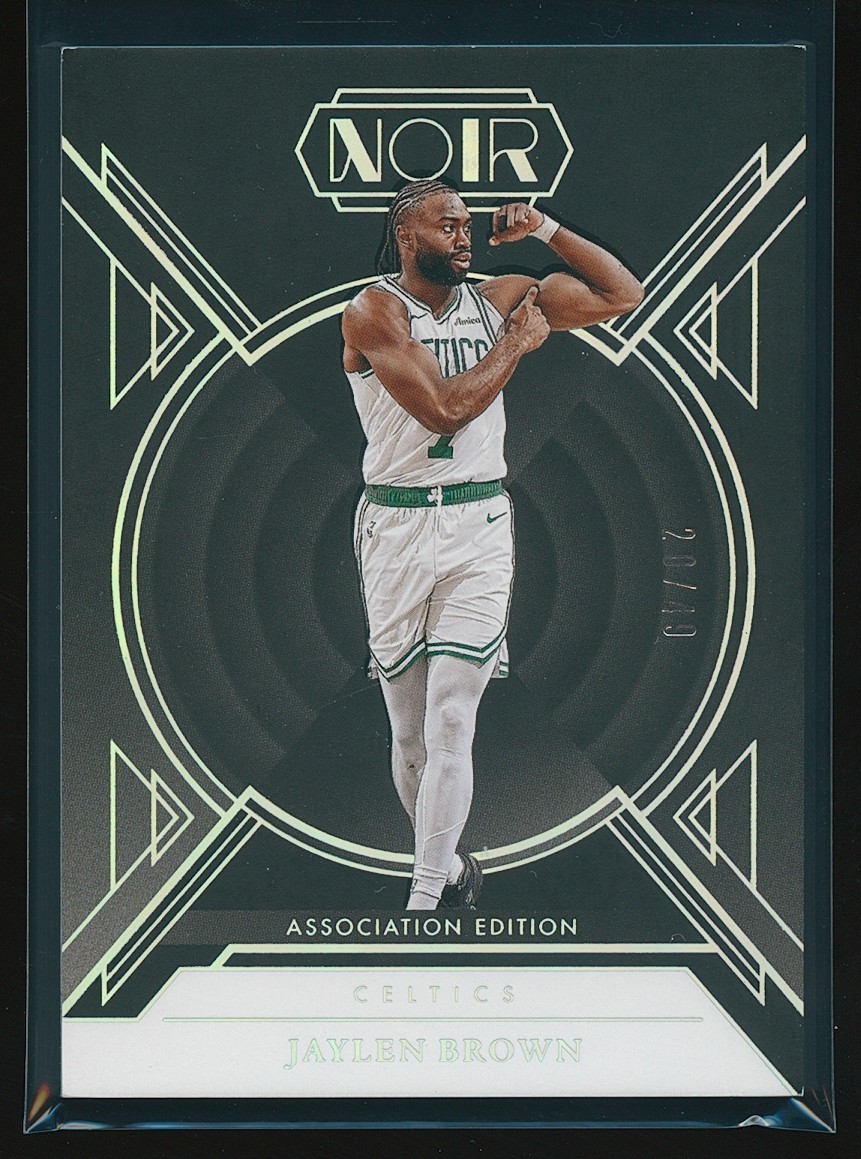 Jaylen Brown 2024-25 Panini Noir Association Edition Holo Silver #54 /49