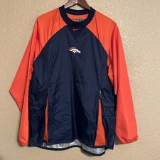 Vintage 90s Team Nike Denver Broncos Center Swoosh NFL Pullover Jacket Medium