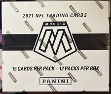 2021 Panini NFL Football Mosaic Box 12 Cello Fat Packs Multipack