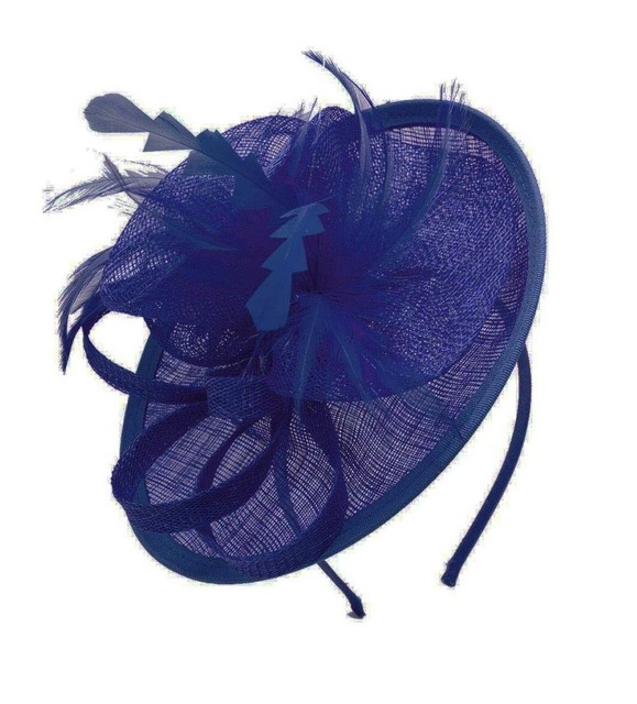 cobalt blue fascinator hat