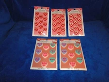 New Wilton Valentines Day Icing Decorations Lot 3, 5 icing packs included
