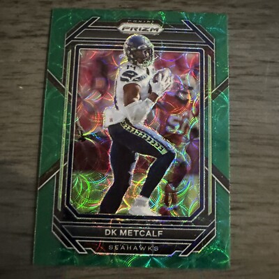 2022 Panini Prizm #256 DK Metcalf Green Scope /75 Seattle Seahawks COLOR MATCH