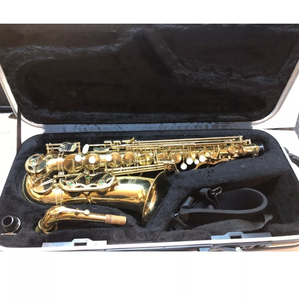Opus USA Professional Gold Tanner Saxophone With case and gloves