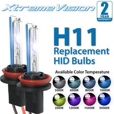 Xtremevision H11 H8h9 Hid Xenon Bulbs - 4300k 5000k 6000k 8000k 10000k