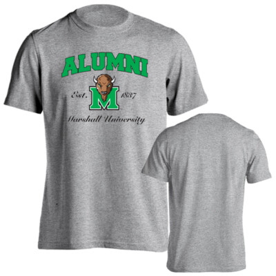 Marshall University Thundering Herd Alum Alumni Logo Tee Short Sleeve T-Shirt