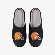 Men's Foco NFL Cleveland Browns Memory Foam Slide Slipper Size M 9-10