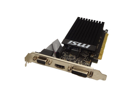 MSI GeFORCE GT 710 1GB DDR3 PCI-E 2.0 X8 LP GRAPHICS CARD DVI VGA HDMI #GK12974