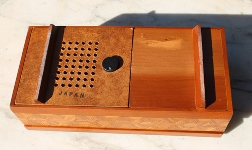 Vintage Roxy Model UR-903D 6 Transistor AM Radio Japan Parquet Wood Case MCM - Picture 10 of 21