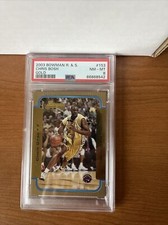 2003 Bowman Chris Bosh Rookies & Stars Gold HOF RC #153 PSA 8