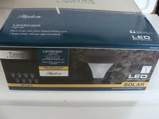 Patriot LED Solar Yard Path Landscape Lights set of 8  NOS black 10.25" HYDEN