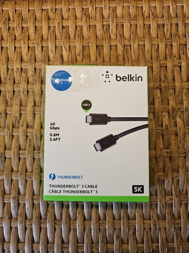 Belkin Thunderbolt 3 USB-C to USB-C Cable, Thunderbolt Certified, 40 Gbps, 5 K, - Picture 3 of 6