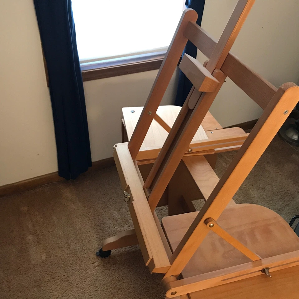 Estação de Trabalho MABEF M/30 - Madeira de Faia - VEJA O VÍDEO - Feita na Itália - SOMENTE LOCAL - Imagem 4 de 4