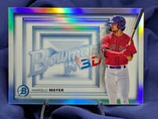 Marcelo Mayer Bowman in 3D Refractor - Boston Red Sox - 2022 Bowman #B3D-4