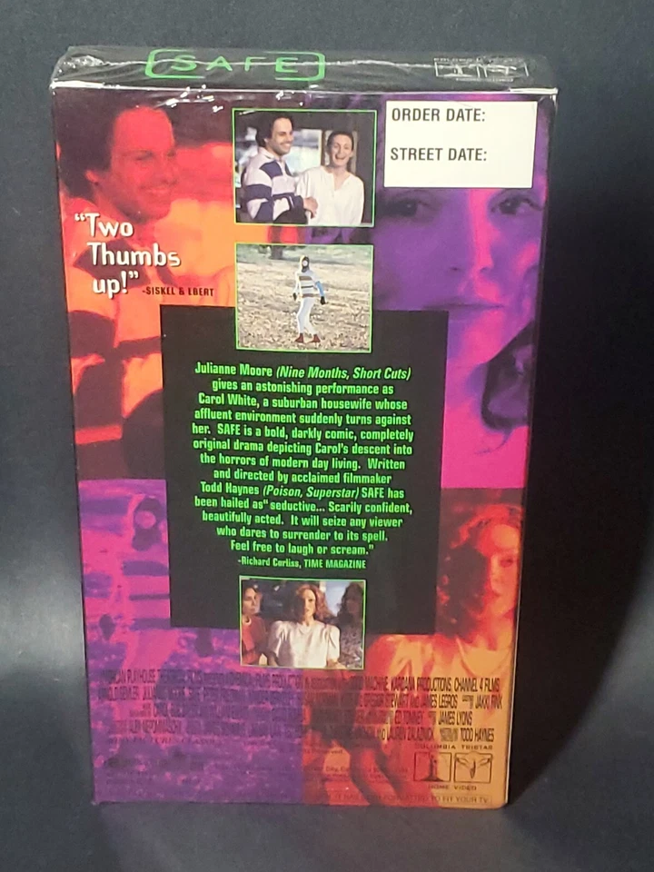 SAFE VHS 1995 Julianne Moore DARK COMEDY Rare promo OOP Todd Haynes SEALED! 💥 - Image 2 of 4