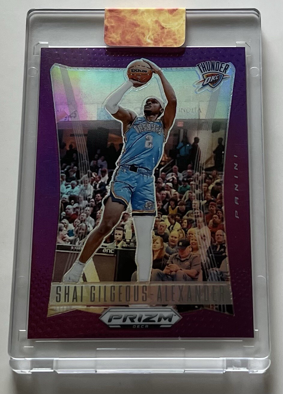 2023-24 Panini Prizm Deca Shai Gilgeous-Alexander Purple 17/99 GEM MINT
