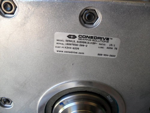 Cone Drive Gear Speed Reducer S090SWSNB01 - S0915.SWSNB01 DJMPD 15:1 nib - Picture 8 of 8