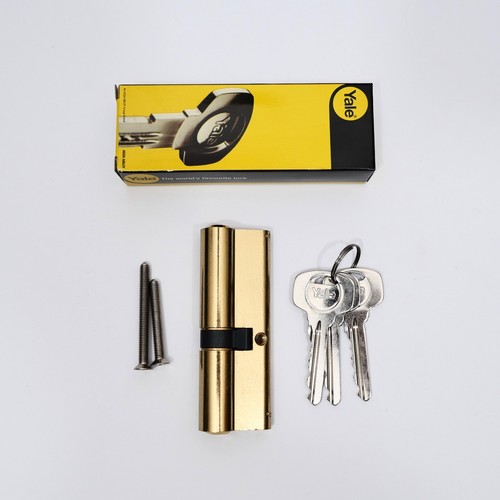 1 Pair Yale 40/50 90mm Brass 1 Star Superior Euro Double Cylinders 6-pin 3 Keys - Picture 3 of 12