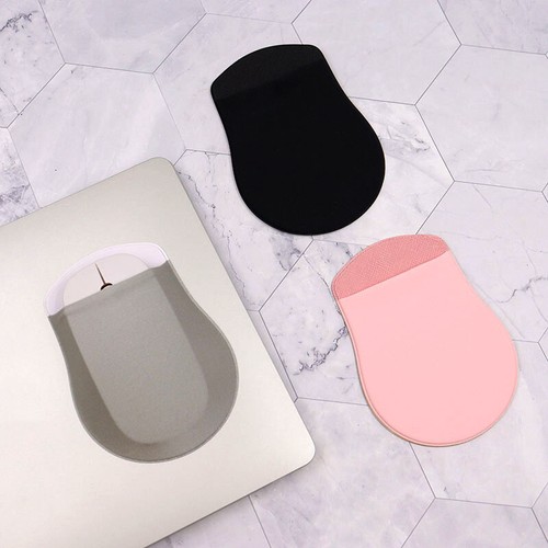 Slim Mouse Holder Adhesive Elastic Case Lycra Fabric Pocket For Wireless Mice-j - Picture 12 of 15