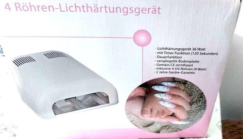 Nagellampe 4 UV- Röhren Lichthärtungsgerät 36 Watt
