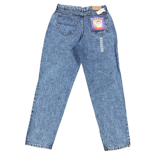 Vintage Denim Riders Tapered Jeans Womens 16 (31x30) Acid Wash Union Made in USA - Picture 3 of 8