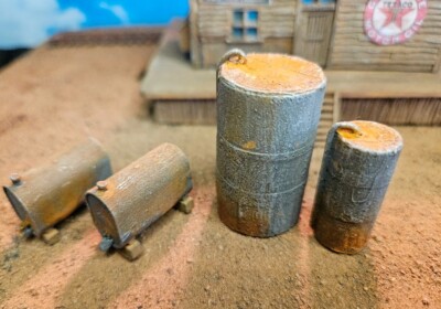 Rusty Rail HO scale oil storage tanks resin casting set