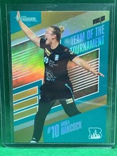 2023 Cricket Nicola Hancock GOLD TEAM OF THE TOURNAMENT GOLD Heat Card d#032/100