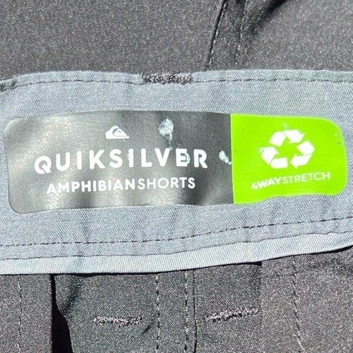 🌻NEW Quicksilver Black Amphibian 20" Hybrid Boardshorts Size 30 - 第 5/6 張圖片
