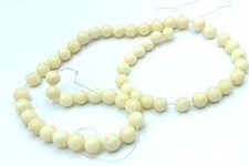 Untreated Natural White Coral Beads Round Graduated Loose Gemstone Strand