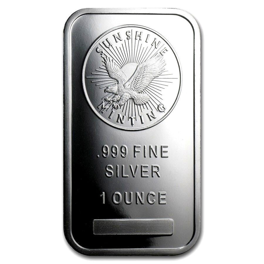 1 TROY OZ .999 FINE SILVER SUNSHINE MINTING BAR BU | eBay