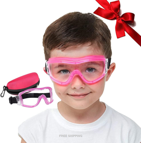 COMLZD Kids Safety Glasses Children's Goggles Anti-Fog Glasses Telescopic belt - Picture 1 of 6
