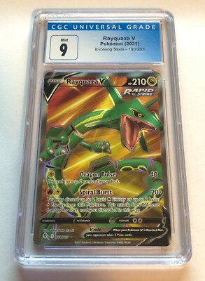 S*i様 レックウザV PSA 9ポケモンカード CGC Mint 9 Rayquaza V Full Art Pokémon Evolving Skies 193/203 (PSA