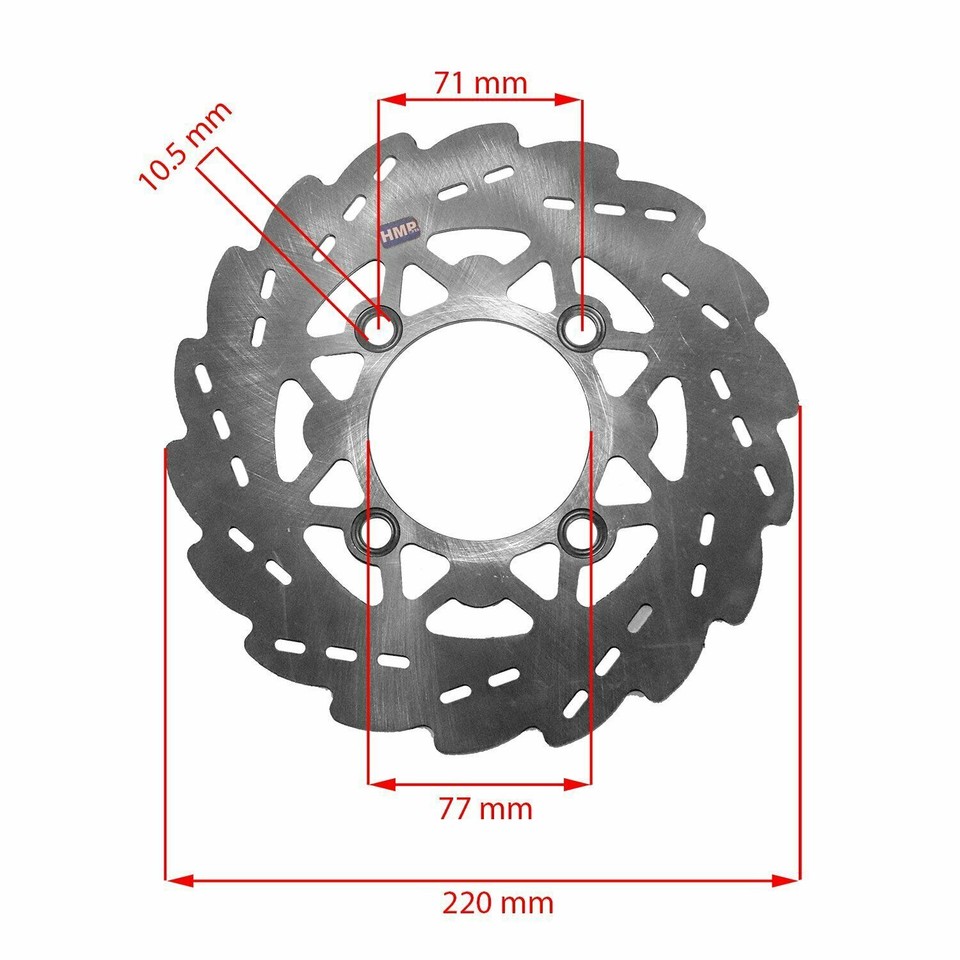 HMParts Pit/Dirt Bike/Moto Cross Jantes Alu Anodisé - 17 Pouces - Avant - Foto 3