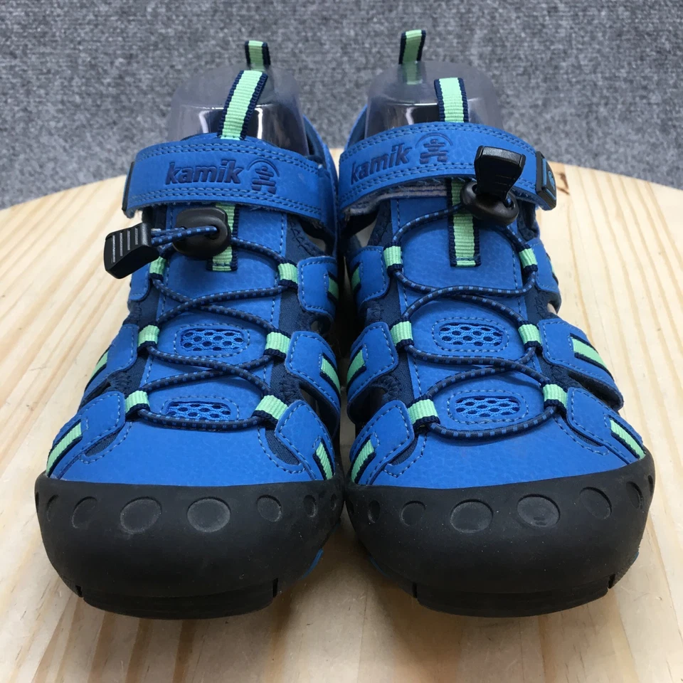 Kamik Sandals Youth 6 Boys Crab Closed Toe Sporty Fisherman Flats Blue Comfort - Image 4 of 4