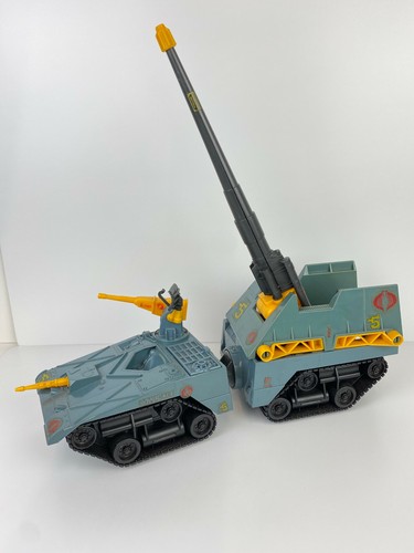 Vtg 1987 GI Joe COBRA MAGGOT Tank Vehicle w/ WORM DRIVER Action Figure Hasbro - Picture 7 of 9